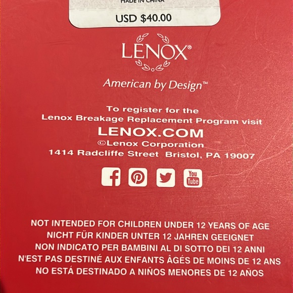 NIB Lenox 2017 Porcelain Spirit Of Giving Heart New in original Box - Picture 13 of 13